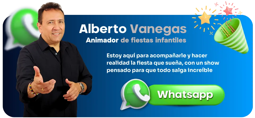 fiestas infantiles Cali, animación de fiestas, show infantil, payaso en Cali, recreación infantil